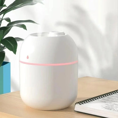 Mini humidificador de aire portátil con forma de gota de agua, USB, para escritorio, para interiores y hogares, silencioso, con atomización de aire 