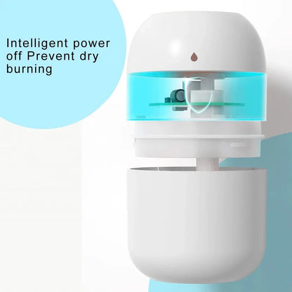 Mini humidificador de aire portátil con forma de gota de agua, USB, para escritorio, para interiores y hogares, silencioso, con atomización de aire 