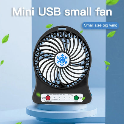 Mini ventilador pequeño con carga USB para escritorio, dormitorio de estudiantes, oficina, portátil, pequeño ventilador tipo plátano 