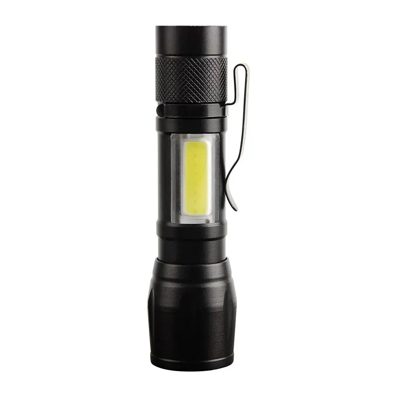 Mini Torch LED Rechargeable Flashlight Portable USB Charging Flashlight High Power Bank Camping Waterproof Long Range Lantern Leedoar