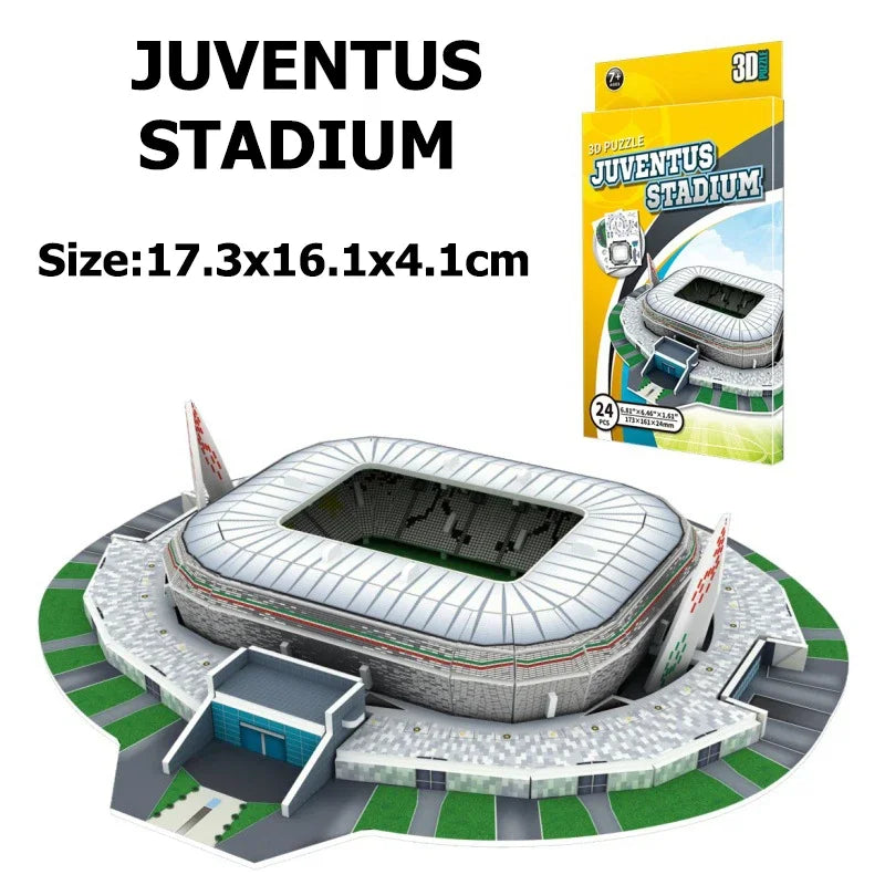 Miniature Football Field 3D DIY Puzzle World Famous Stadiums Models Football Game Peripheral Toys Fans Birthday Toys Gifts DDJ Leedoar