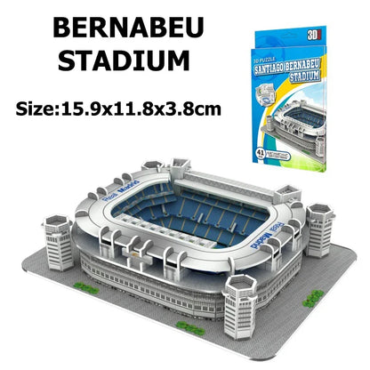 Miniature Football Field 3D DIY Puzzle World Famous Stadiums Models Football Game Peripheral Toys Fans Birthday Toys Gifts DDJ Leedoar