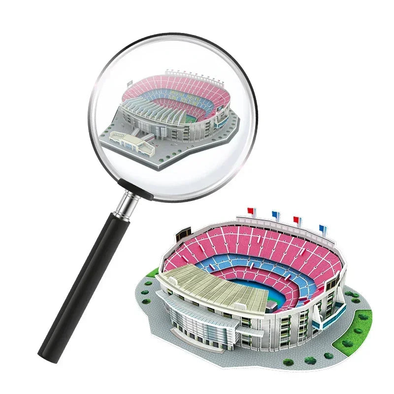 Miniature Football Field 3D DIY Puzzle World Famous Stadiums Models Football Game Peripheral Toys Fans Birthday Toys Gifts DDJ Leedoar