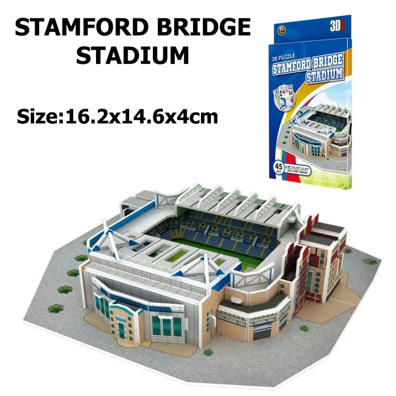 Miniature Football Field 3D DIY Puzzle World Famous Stadiums Models Football Game Peripheral Toys Fans Birthday Toys Gifts DDJ Leedoar