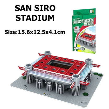 Miniature Football Field 3D DIY Puzzle World Famous Stadiums Models Football Game Peripheral Toys Fans Birthday Toys Gifts DDJ Leedoar