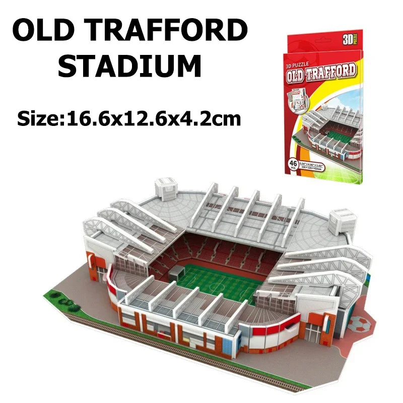 Miniature Football Field 3D DIY Puzzle World Famous Stadiums Models Football Game Peripheral Toys Fans Birthday Toys Gifts DDJ Leedoar