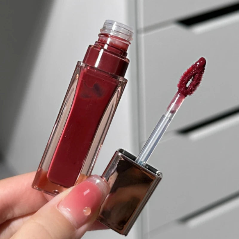 Brillo de labios Mirror Gloss Maquillaje de larga duración Lápiz labial hidratante Brillo de labios duradero Resistente al agua Cosméticos 6 colores 