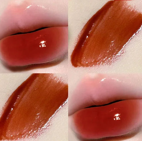 Brillo de labios Mirror Gloss Maquillaje de larga duración Lápiz labial hidratante Brillo de labios duradero Resistente al agua Cosméticos 6 colores 