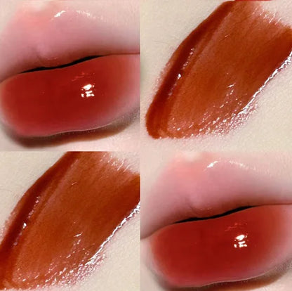 Espelho Gloss Lip Glaze Maquiagem de longa duração Batom hidratante Alto brilho Durável Brilho labial à prova d'água Cosméticos 6 cores 