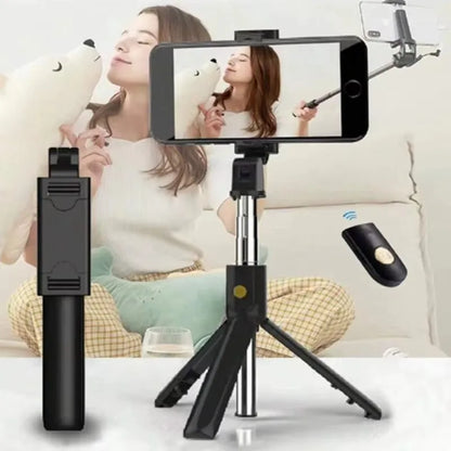 Mobile Selfie Stick Mini Tripé Stick 360 Bluetooth Selfie Stick 3em 1 Telefone Móvel Sem Fio Controle Remoto Tripé Stand