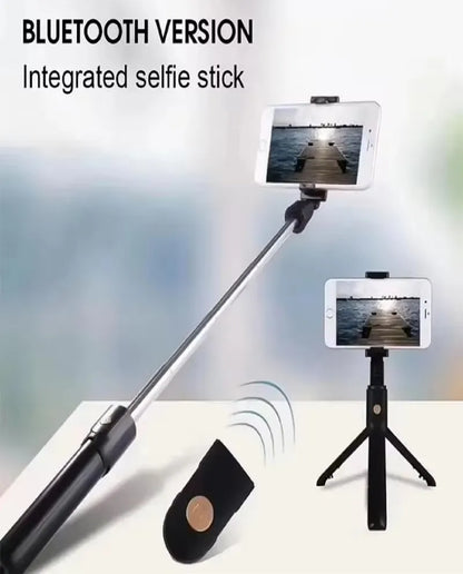Mobile Selfie Stick Mini Tripé Stick 360 Bluetooth Selfie Stick 3em 1 Telefone Móvel Sem Fio Controle Remoto Tripé Stand