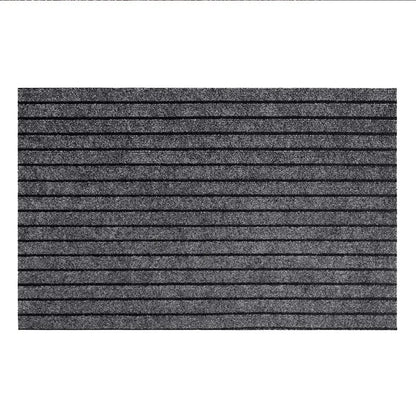 Modern Minimalist Square Floor Mat - Durable, Stain/Fade Resistant, Non-Slip Rubber Backing, Machine Washable for Indoor/Outdoor Leedoar