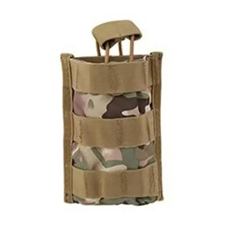 Bolsa para cargador Molle, bolsa táctica para caza, bolsa para cargador de un solo rifle, bolsa abierta en la parte superior, bolsa para cargador de cartucho M4, M16 5.56 .223, fundas para pistola 