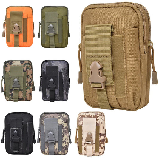 Molle Pouch Belt Waist Pack Homens Pequeno Bolso Survival Tool Bag para Corrida Viagem Camping Caça Airsoft 