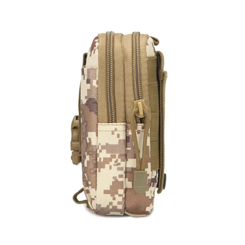 Riñonera Molle para hombre, bolsa pequeña de bolsillo para supervivencia, para correr, viajar, acampar, cazar, Airsoft 