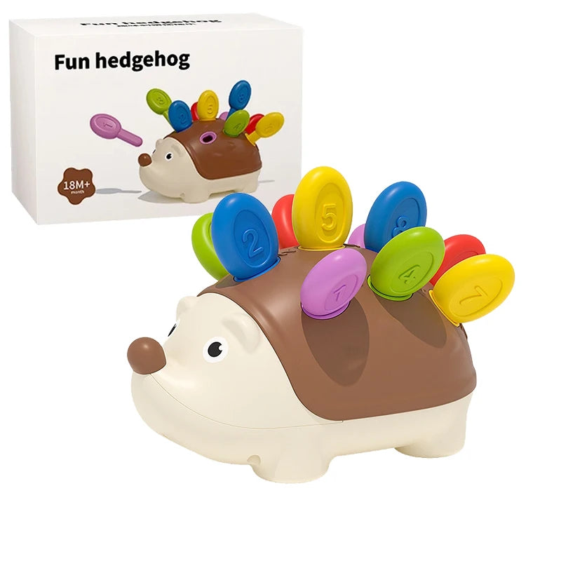 Montessori Baby Hedgehog Toys Concentration Training Education Toys Fine Motor Sensory Educational Toy for Kids Birthday Gifts Leedoar