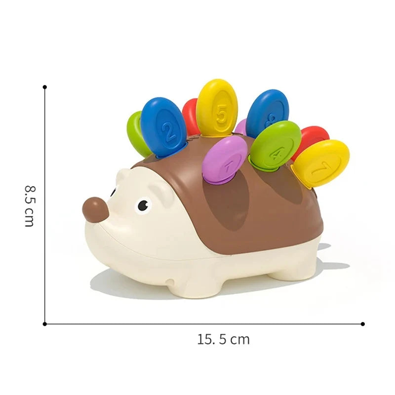 Montessori Baby Hedgehog Toys Concentration Training Education Toys Fine Motor Sensory Educational Toy for Kids Birthday Gifts Leedoar