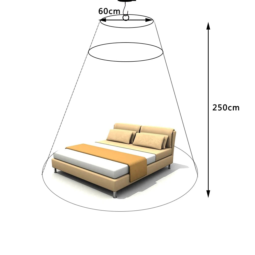 Rede mosquiteira grande cúpula mosquiteira pendurada repelente de insetos proteção decoração bebê adultos cúpula tenda cama 