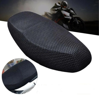 Motorcycle 3D Mesh Fabric Anti-skid Pad Scooter Seat Electric Bike Seat Cover Summer Breathable Covers Cushion Net Cover New Leedoar