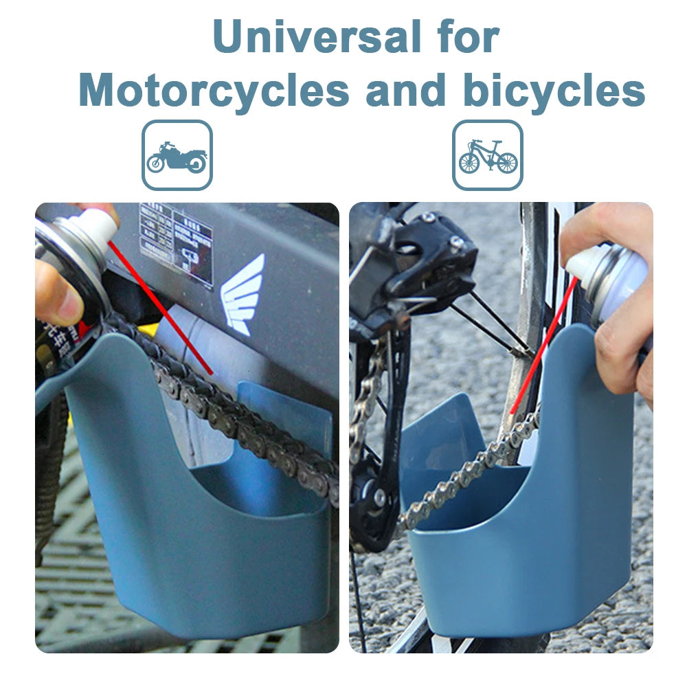 Motorcycle Bike Chain Oil Storage Tool Box Chain Cleaning Oil Splash-Proof Tool Agent Widely Used Chain Oil Anti-spray Tool Leedoar