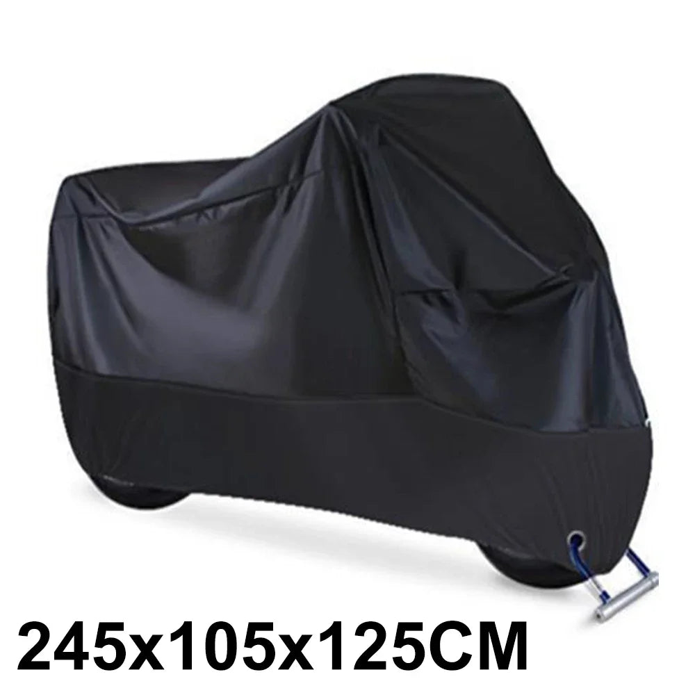 Motorcycle Cover Waterproof Outdoor Indoor Scooter Wear-resistant Fabric Motorbike Cover All Season Dustproof UV Protective Leedoar