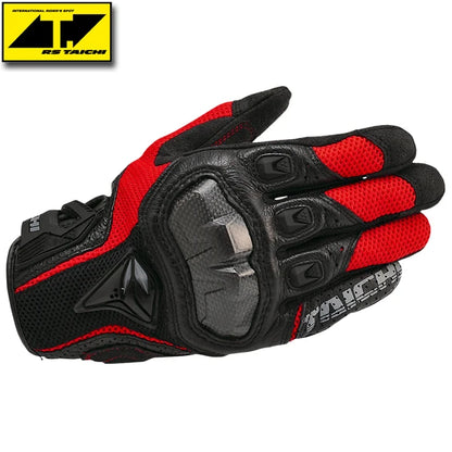 Luvas de motocicleta Couro genuíno Luvas de corrida de motocross masculinas RST390 391 Luvas Primavera Outono Tela sensível ao toque Guantes Moto 