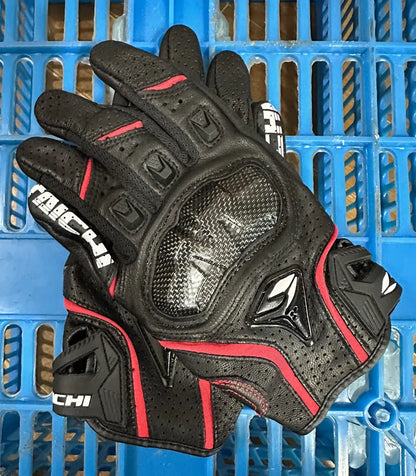 Luvas de motocicleta Couro genuíno Luvas de corrida de motocross masculinas RST390 391 Luvas Primavera Outono Tela sensível ao toque Guantes Moto 