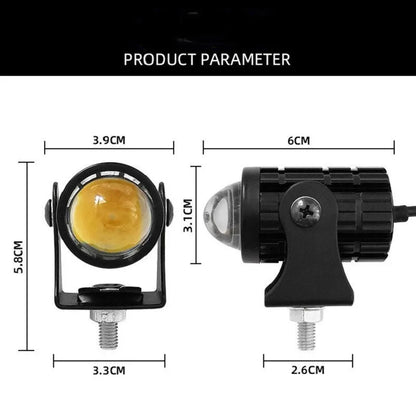 Motorcycle Mini Driving Light Dual Colo for Headlight Auxiliary Spotlight Lamp R ATV Scooter Moto Fog Light Accessories 12V-80V Leedoar