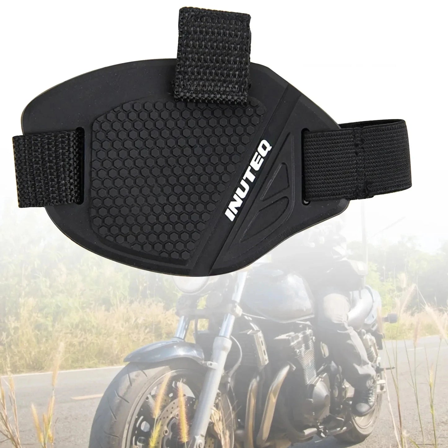 Capa protetora de borracha para câmbio de motocicleta, protetor ajustável para câmbio, almofada antiderrapante, proteção para calçados 