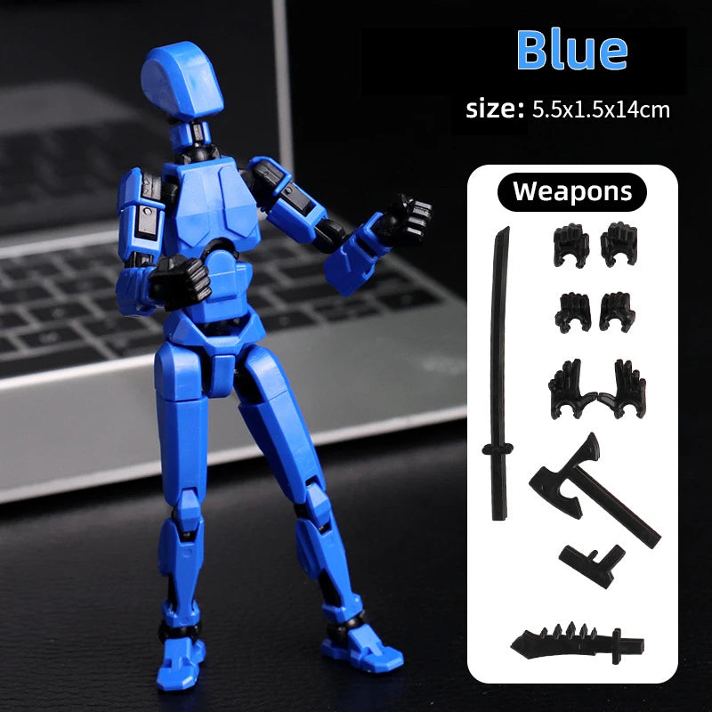 Multi-Jointed Movable Shapeshift Robot 3D Printed Mannequin Dummy 13 Action Figures Toys Kids Adults Parent-children Games gifts Leedoar