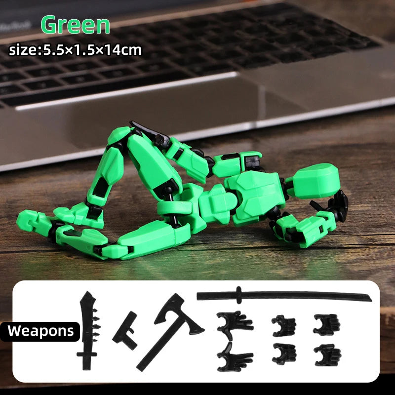 Multi-Jointed Movable Shapeshift Robot 3D Printed Mannequin Dummy 13 Action Figures Toys Kids Adults Parent-children Games gifts Leedoar