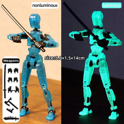 Multi-Jointed Movable Shapeshift Robot 3D Printed Mannequin Dummy 13 Action Figures Toys Kids Adults Parent-children Games gifts Leedoar