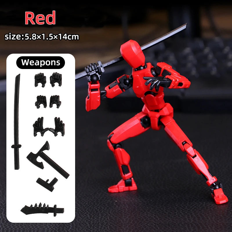 Multi-Jointed Movable Shapeshift Robot 3D Printed Mannequin Dummy 13 Action Figures Toys Kids Adults Parent-children Games gifts Leedoar