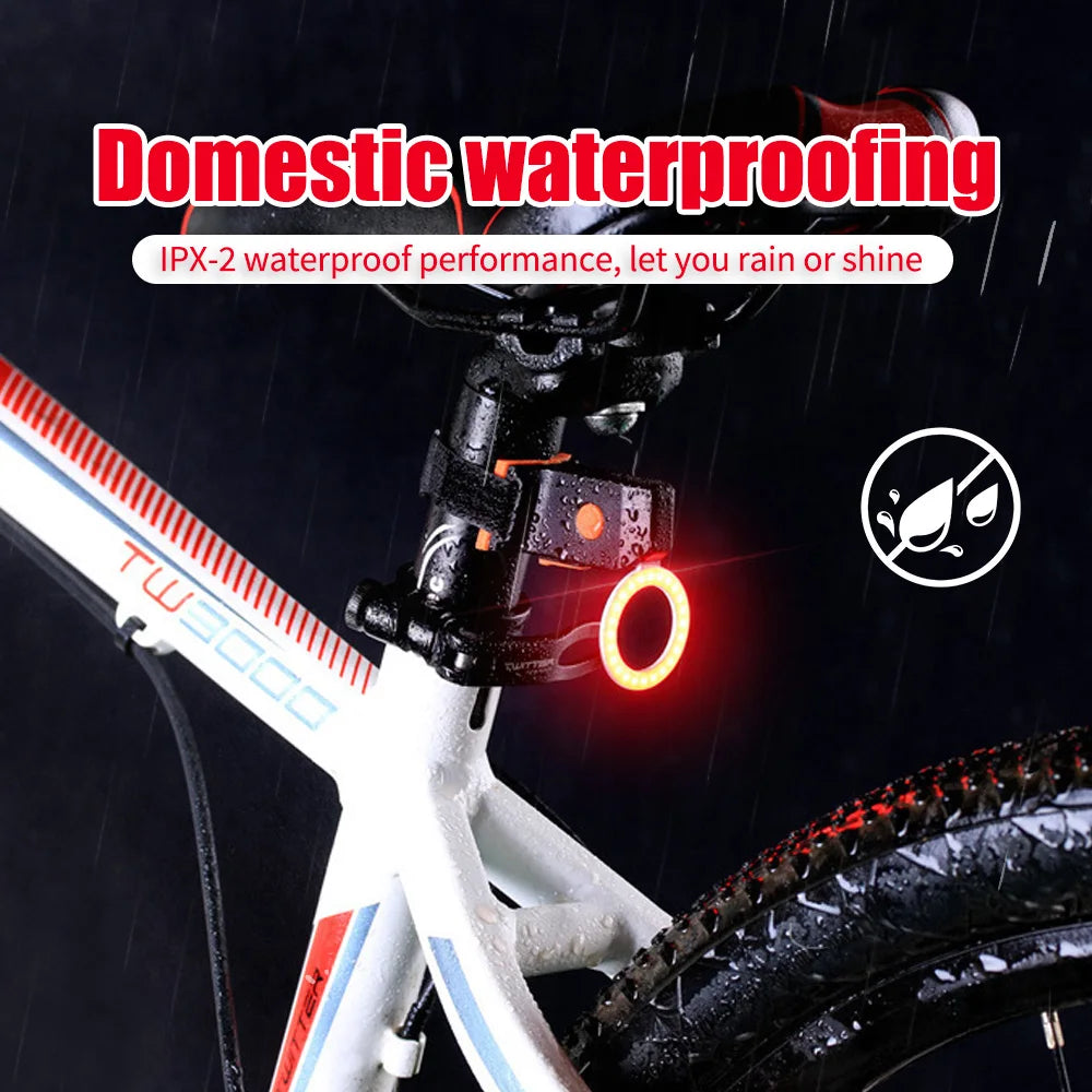 Multi Lighting Modes Bicycle Taillight USB Rechargeable Led Bike Light Flash Tail Rear Lights for Mtb Bike Seatpost Leedoar