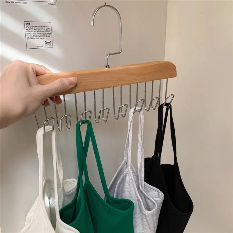 Multi-functional Women Storage Bra Hanger Sturdy Durable Home Wardrobe Hanger Organizer for Men Tie Belt Women Bra Sling Beanie Leedoar