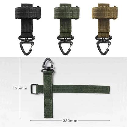 Multi-purpose Nylon Gloves Hook Work Gloves Safety Clip Outdoor Tactical Climbing Rope Camping Hanging Buck Outdoor Camping Leedoar