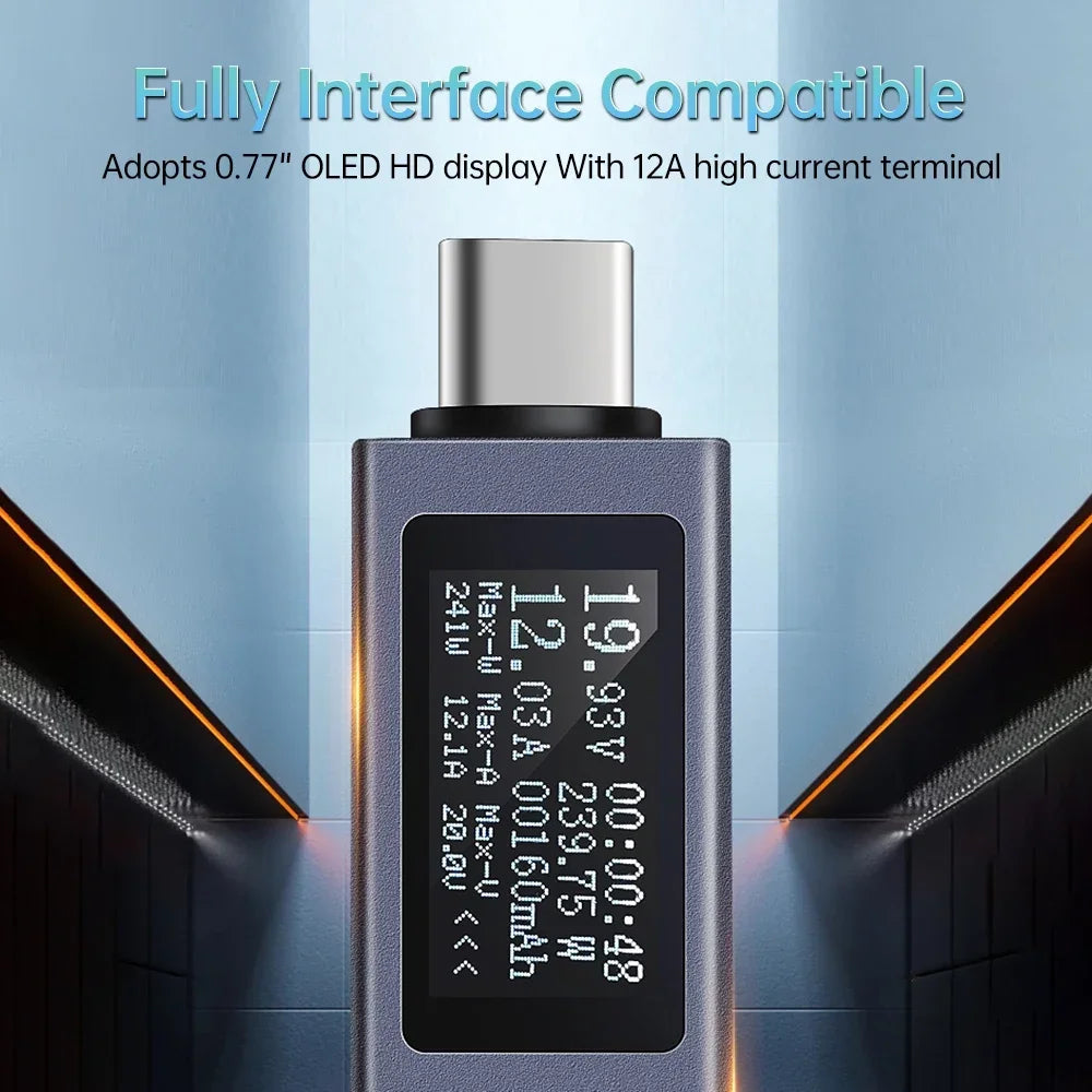 Multifunction Digital Display DC Voltage Ammeter Power Meter Voltage Ammeter Ammeter Detector Charger Indicator Leedoar