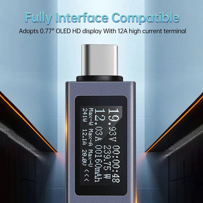 Multifunction Digital Display DC Voltage Ammeter Power Meter Voltage Ammeter Ammeter Detector Charger Indicator Leedoar
