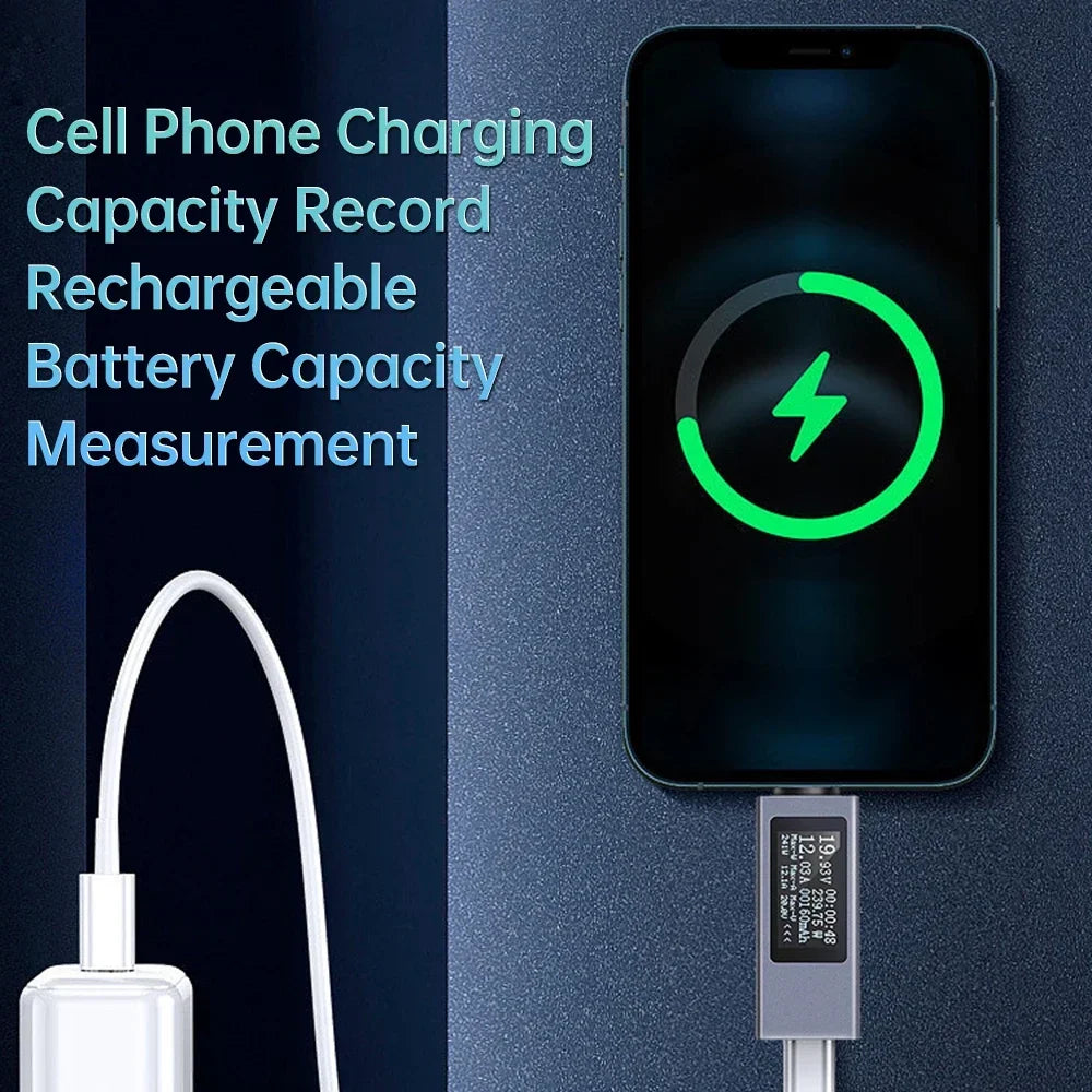 Multifunction Digital Display DC Voltage Ammeter Power Meter Voltage Ammeter Ammeter Detector Charger Indicator Leedoar