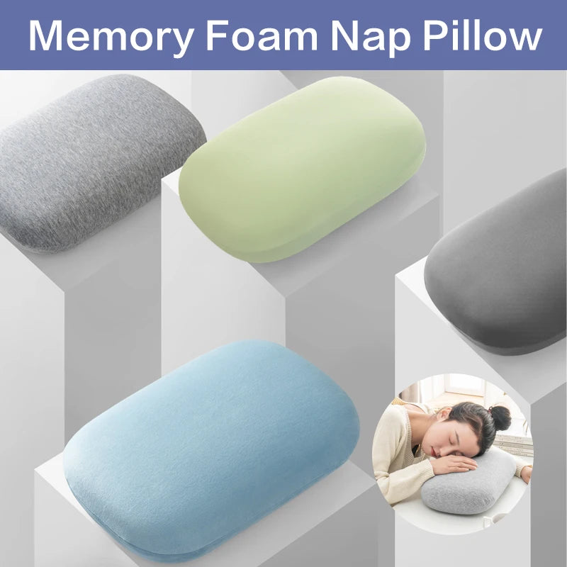 Multifunction Memory Foam Neck Pillow Slow Rebound Soft Travel Pillow for Sleeping Cervical Health Massage Nap Pillows Leedoar