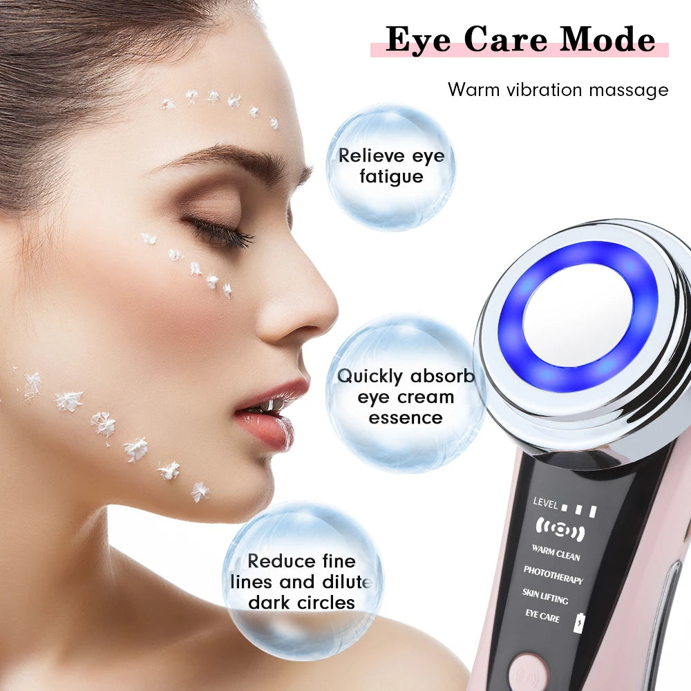 Multifunctional Facial Skin Care Massager Electric Facial Massage Device Clean Face Skin Rejuvenation Lifting Tighten Leedoar