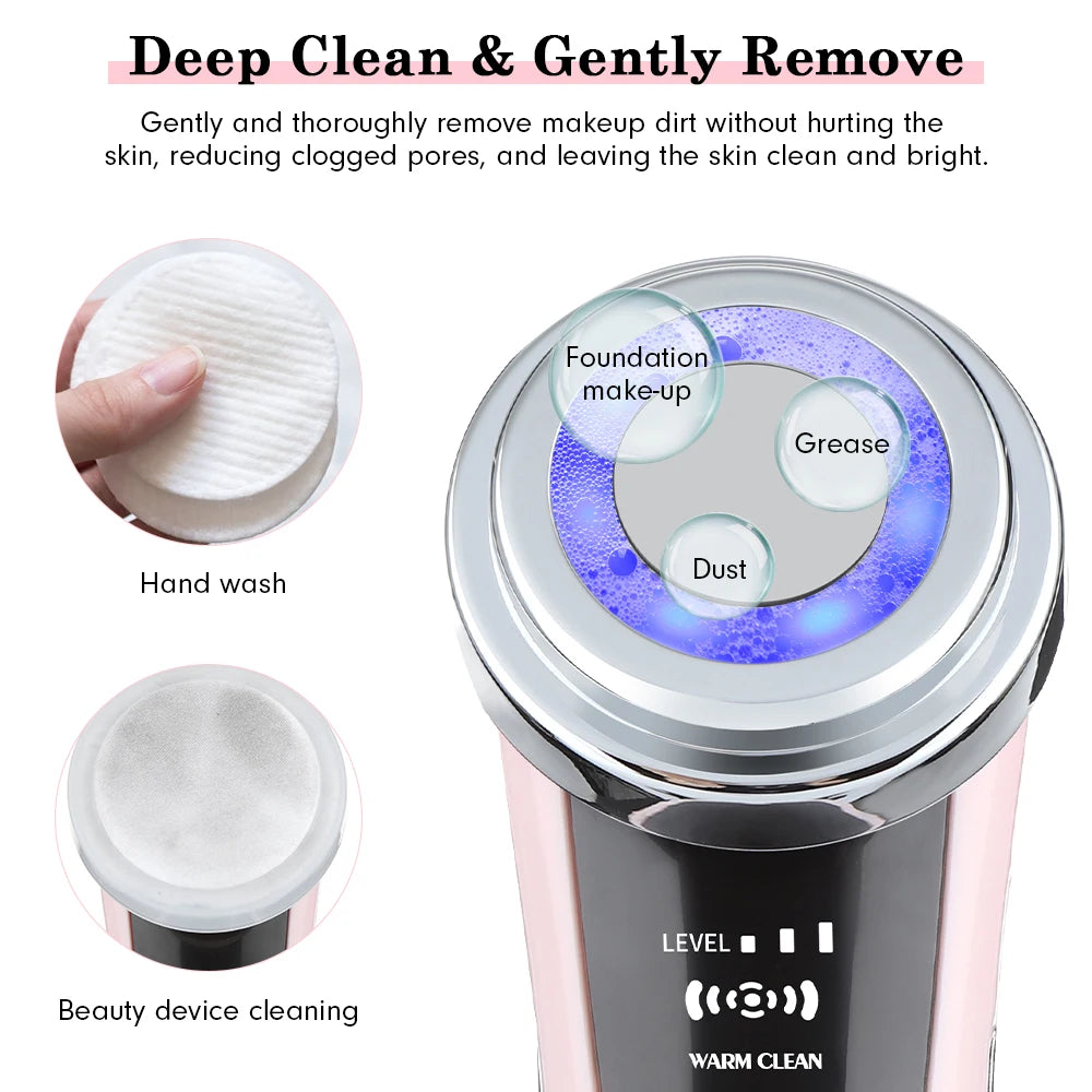 Multifunctional Facial Skin Care Massager Electric Facial Massage Device Clean Face Skin Rejuvenation Lifting Tighten Leedoar