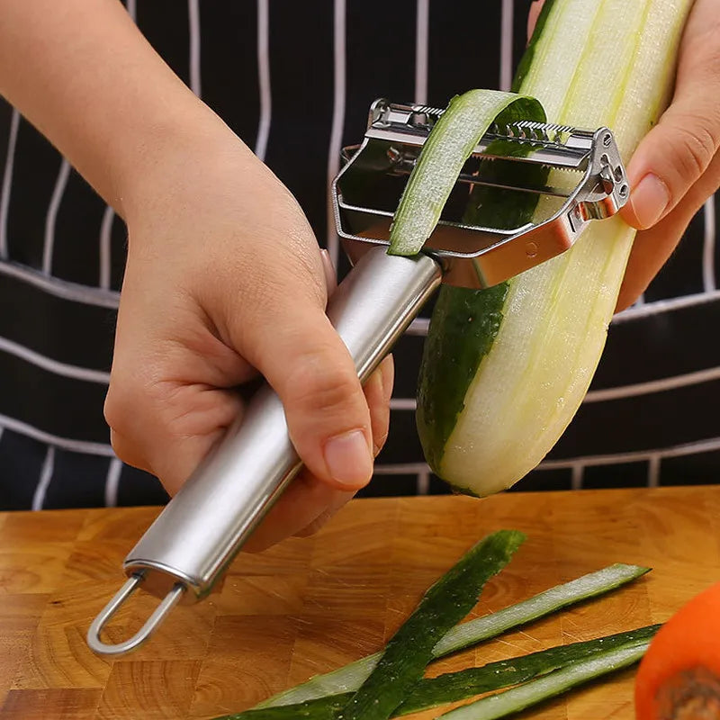 Multifunctional Kitchen Peeler Vegetable Fruit Peeler Stainless Steel Durable Potato Slicer Household Shredder Carrot Peeler Leedoar