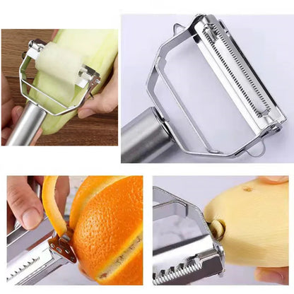 Multifunctional Kitchen Peeler Vegetable Fruit Peeler Stainless Steel Durable Potato Slicer Household Shredder Carrot Peeler Leedoar