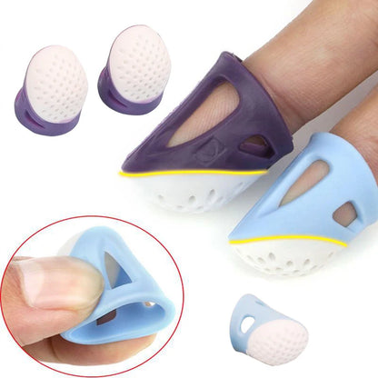 Multifunctional Silicone Thimbles Hollowed Out Breathable Protective Finger Sleeve DIY Crafts Sewing Accessories Leedoar