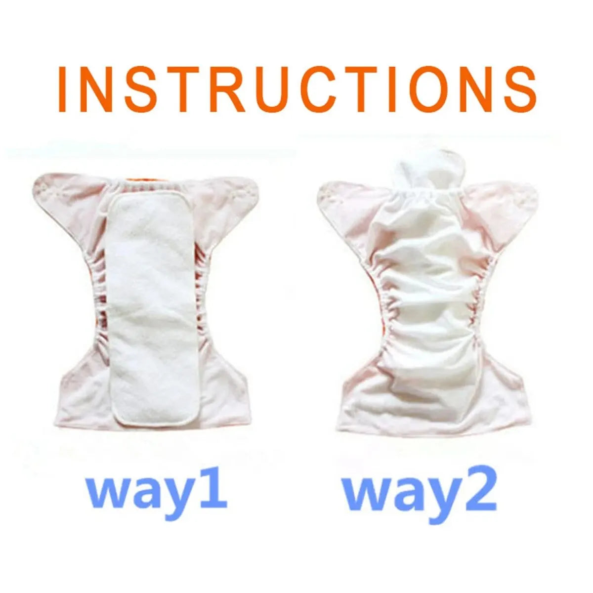 Mumsbest Cloth Diaper Inserts 3 Layers Microfiber Nappy Inserts 35x13.5cm Use Together With Pocket Cloth Diaper One Size Leedoar