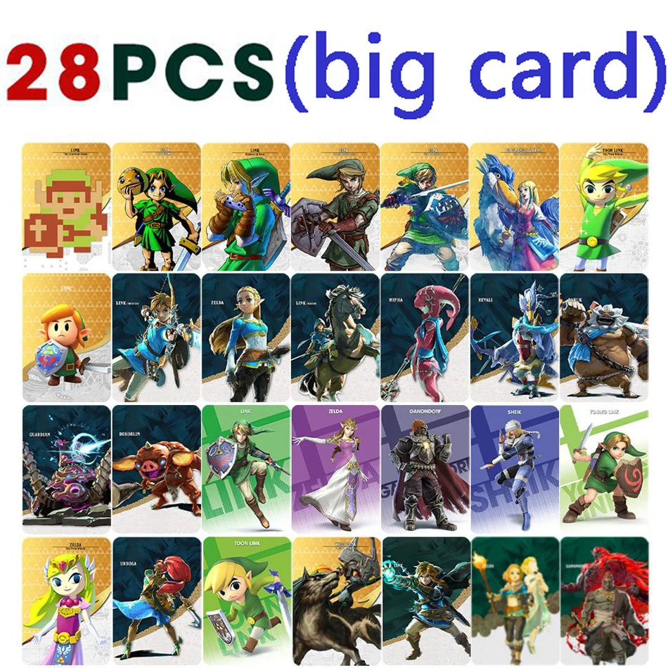 NEW 28/40 Zelda Amiibos Cards Apply to the Legend of Zelda: Tears of the Kingdo and the Legend of Zelda Latest Paragliding Leedoar