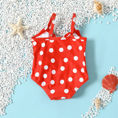 NEW 3-24M Toddler Baby Girls Swimwear Cute Summer Infant Baby Dots Swimsuit Newborn Baby One Piece Bathing Suit Beachwear Leedoar