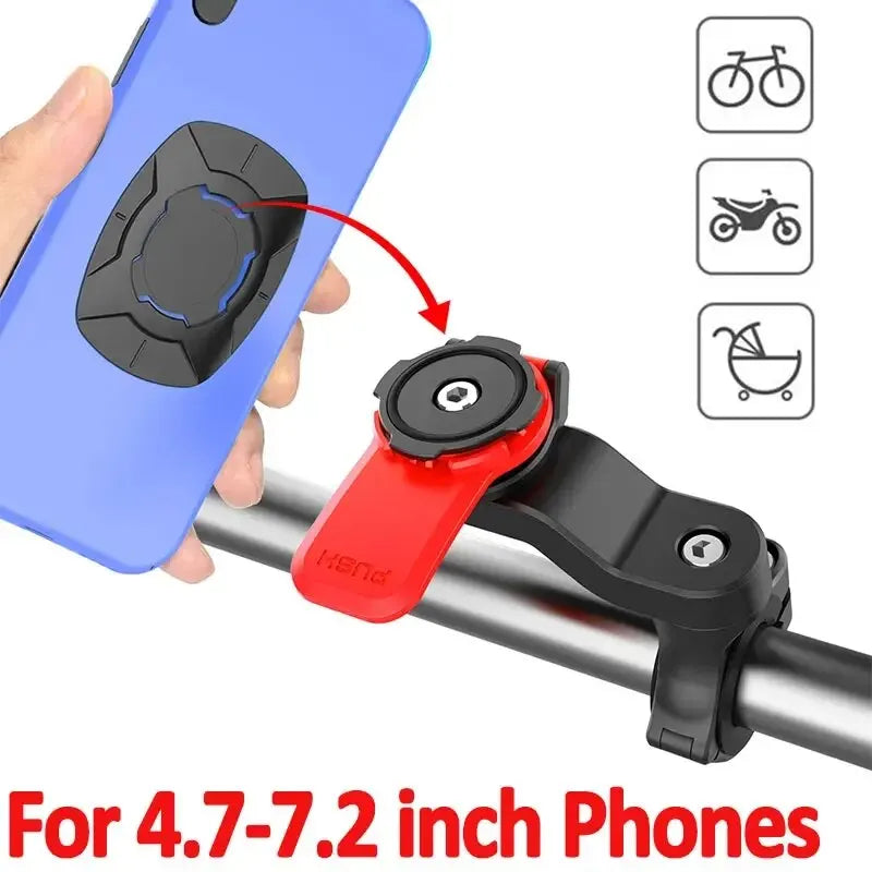 NEW Motorcycle Bike Phone Holder Stand Bicycle Mobile Mount Non-slip Cycling for iPhone Xiaomi Riding MTB Moto Handlebar Bracket Leedoar