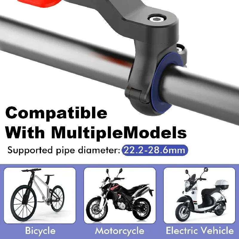 NEW Motorcycle Bike Phone Holder Stand Bicycle Mobile Mount Non-slip Cycling for iPhone Xiaomi Riding MTB Moto Handlebar Bracket Leedoar